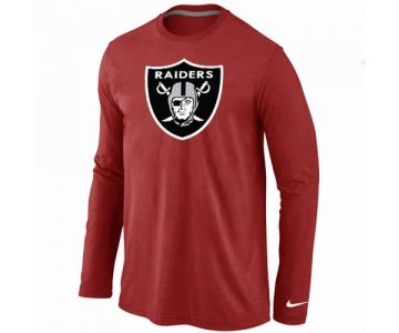 Nike Oakland Raiders Logo Long Sleeve T-Shirt RED