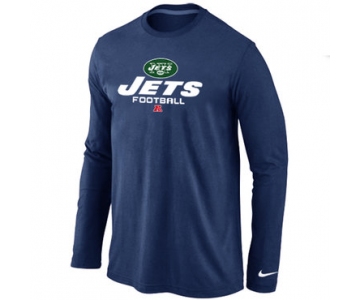 Nike New York Jets Critical Victory Long Sleeve T-Shirt D.Blue