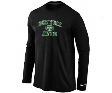Nike New York Jets Heart & Soul Long Sleeve T-Shirt Black