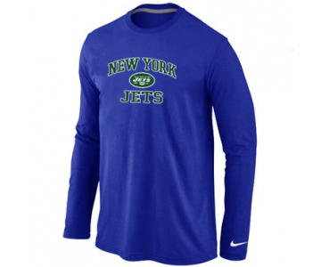 Nike New York Jets Heart & Soul Long Sleeve T-Shirt Blue