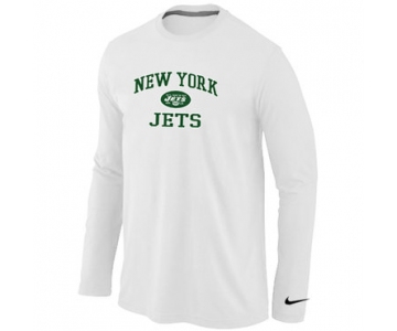 Nike New York Jets Heart & Soul Long Sleeve T-Shirt White