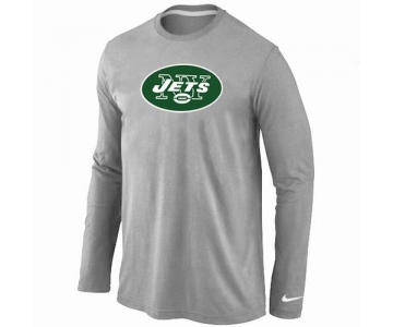 Nike New York Jets Logo Long Sleeve T-Shirt Grey