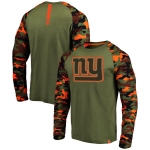 New York Giants Heathered Gray Camo NFL Pro Line by Fanatics Branded Long Sleeve T-Shirt