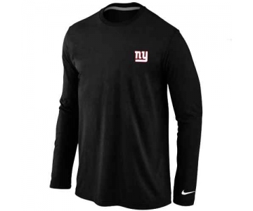 New York Giants Logo Long Sleeve T-Shirt Black