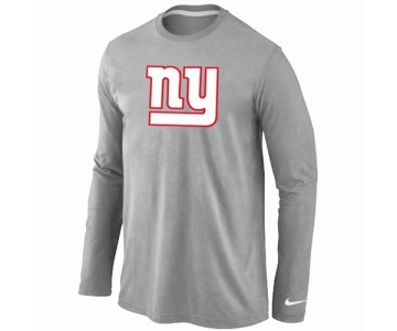 Nike New York Giants Logo Long Sleeve T-Shirt Grey