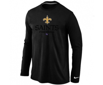 Nike New Orleans Saints Critical Victory Long Sleeve T-Shirt Black