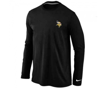 Minnesota Vikings Logo Long Sleeve T-Shirt Black