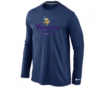 NIKE Minnesota Vikings Critical Victory Long Sleeve T-Shirt D.Blue