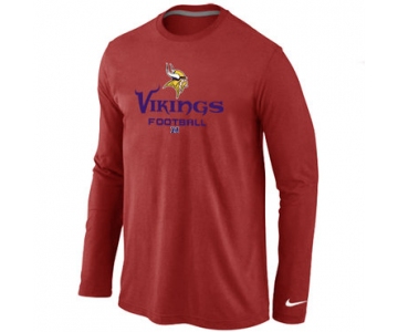 NIKE Minnesota Vikings Critical Victory Long Sleeve T-Shirt RED