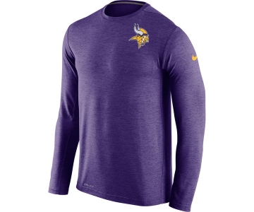 Nike Minnesota Vikings Purple Dri-Fit Touch Long Sleeve Performance Men's T-Shirt