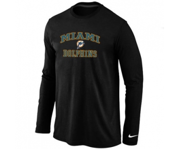 Nike Miami Dolphins Heart & Soul Long Sleeve T-Shirt Black