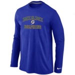 Nike Miami Dolphins Heart & Soul Long Sleeve T-Shirt Blue