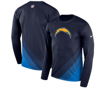 Men's Los Angeles Chargers Nike Navy Sideline Legend Prism Performance Long Sleeve T-Shirt