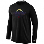 Nike San Diego Chargers Critical Victory Long Sleeve T-Shirt Black