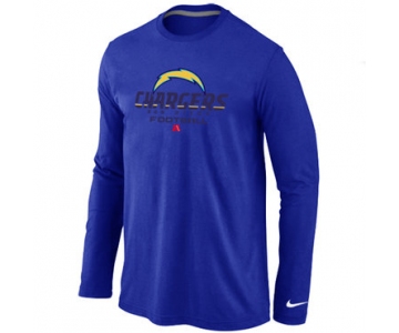 Nike San Diego Chargers Critical Victory Long Sleeve T-Shirt Blue