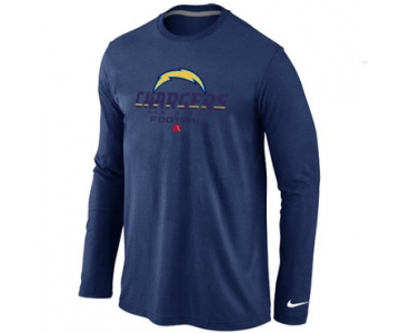 Nike San Diego Chargers Critical Victory Long Sleeve T-Shirt D.Blue