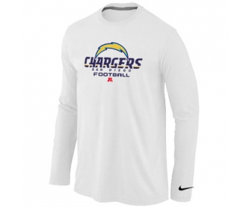 Nike San Diego Chargers Critical Victory Long Sleeve T-Shirt White