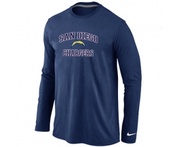 Nike San Diego Chargers Heart & Soul Long Sleeve T-Shirt D.Blue