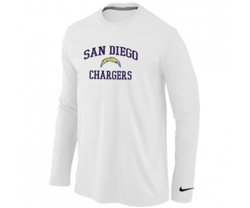 Nike San Diego Chargers Heart & Soul Long Sleeve T-Shirt White