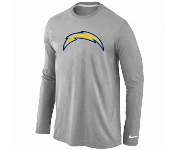 Nike San Diego Chargers Logo Long Sleeve T-Shirt Grey