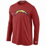 Nike San Diego Chargers Logo Long Sleeve T-Shirt RED