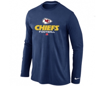 Nike Kansas City Chiefs Critical Victory Long Sleeve T-Shirt D.Blue