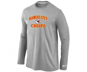 Nike Kansas City Chiefs Heart & Soul Long Sleeve T-Shirt Grey
