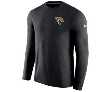 Men's Jacksonville Jaguars Nike Black Coaches Long Sleeve Performance T-Shirt