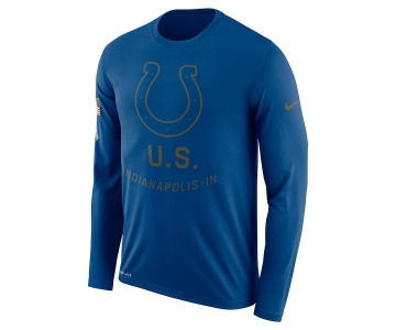 Indianapolis Colts Nike Salute To Service Sideline Legend Performance Long Sleeve T-Shirt Royal