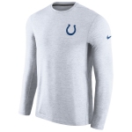 Men's Indianapolis Colts Nike White Coaches Long Sleeve Performance T-Shirt