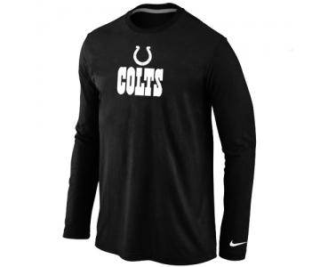 Nike Indianapolis Colts Authentic Logo Long Sleeve T-Shirt Black