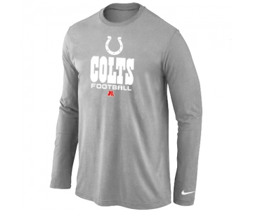 Nike Indianapolis Colts Critical Victory Long Sleeve T-Shirt Grey
