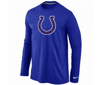 Nike Indianapolis Colts Logo Long Sleeve T-Shirt BLUE