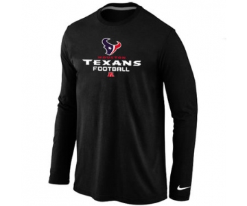 Nike Houston Texans Critical Victory Long Sleeve T-Shirt Black