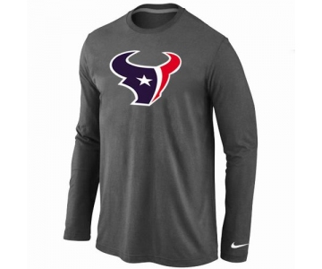 Nike Houston Texans Logo Long Sleeve T-Shirt D.Grey