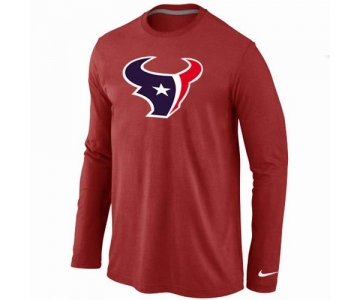 Nike Houston Texans Logo Long Sleeve T-Shirt RED