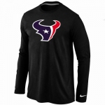 Nike Houston Texans Logo Long Sleeve T-Shirt black