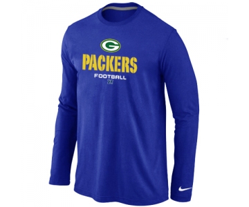 Nike Green Bay Packers Critical Victory Long Sleeve T-Shirt Blue
