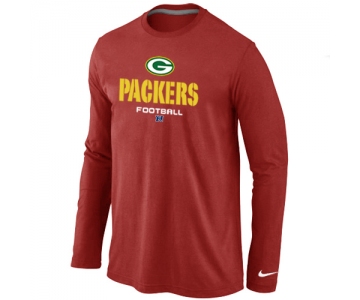 Nike Green Bay Packers Critical Victory Long Sleeve T-Shirt Red