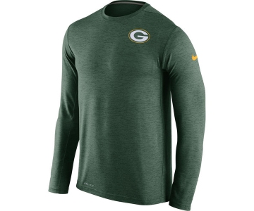 Nike Green Bay Packers Green Dri-Fit Touch Long Sleeve Performance Men's T-Shirt