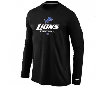 NIKE Detroit Lions Critical Victory Long Sleeve T-Shirt Black