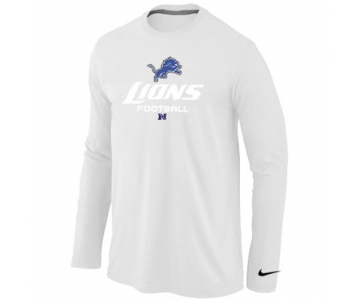 NIKE Detroit Lions Critical Victory Long Sleeve T-Shirt White