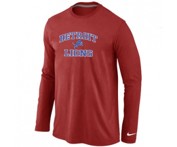 Nike Detroit Lions Heart & Soul Long Sleeve T-Shirt RED