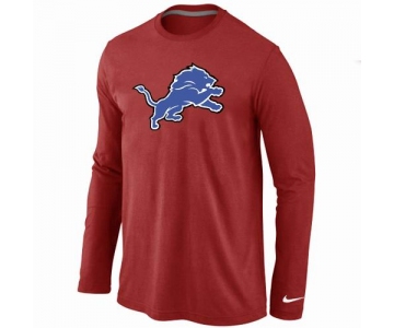 Nike Detroit Lions Logo Long Sleeve T-Shirt RED