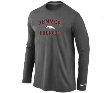 Nike Denver Broncos Heart & Soul Long Sleeve T-Shirt D.Grey