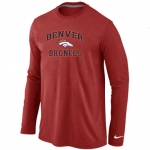 Nike Denver Broncos Heart & Soul Long Sleeve T-Shirt RED