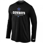 Nike Dallas Cowboys Critical Victory Long Sleeve T-Shirt Black