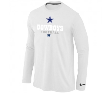 Nike Dallas Cowboys Critical Victory Long Sleeve T-Shirt White