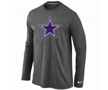 Nike Dallas Cowboys Logo Long Sleeve T-Shirt D.Grey