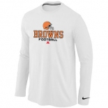 Nike Cleveland Browns Critical Victory Long Sleeve T-Shirt White